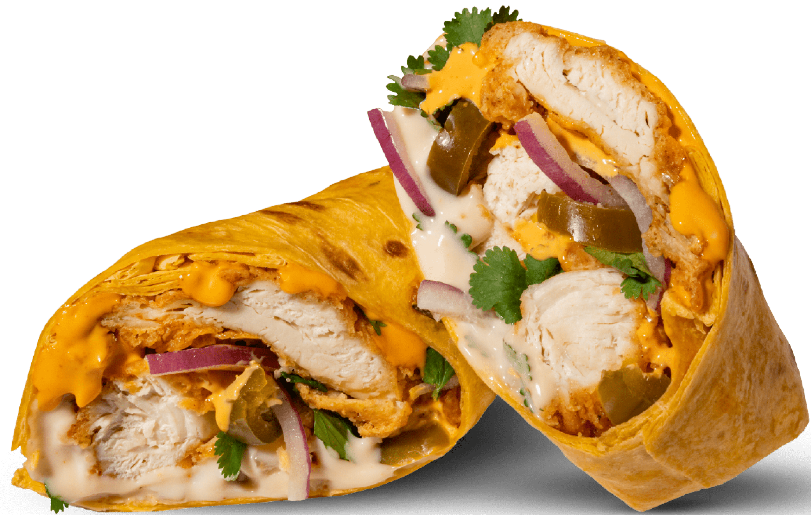 Sriracha Queso Chicken Wrap
